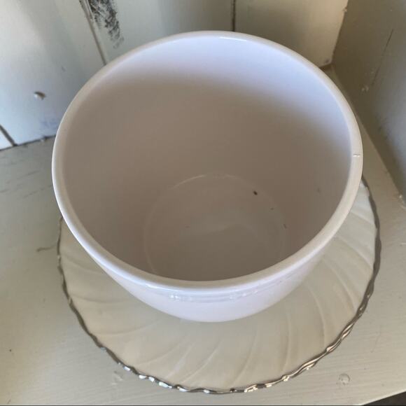 TRADER JOE’S • White Plant Vase Planter - Picture 4 of 5